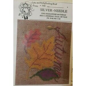 The Silver Needle Cross Stitch Vintage 1999 Autumn Colors Fall Leaves Season